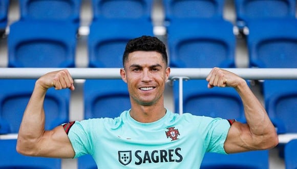 Cristiano Ronaldo en Portugal durante el entrenamiento con su selección de fútbol (Foto: Cristiano Ronaldo/Instagram)