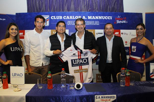Franco Navarro fue presentado como el nuevo director técnico del primer equipo de Carlos A. Mannucci. (Foto: Efren Zegarra - Prensa Mannucci)