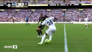 Malabares y regates sobre dos rivales: nadie detiene a Vinicius Junior en Real Madrid vs. Juventus [VIDEO]