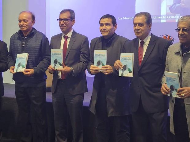 Marruffo en la presentación del libro por la Municipalidad Metropolitana de Lima.