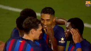 Anotó en su debut: gol de Raphinha para el 2-0 de Barcelona vs. Inter Miami [VIDEO]