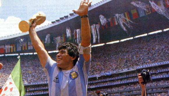 Diego Maradona fue la máximo figura en el campeonato de la 'Albiceleste en México 1986. Foto: Marca/Difusión.