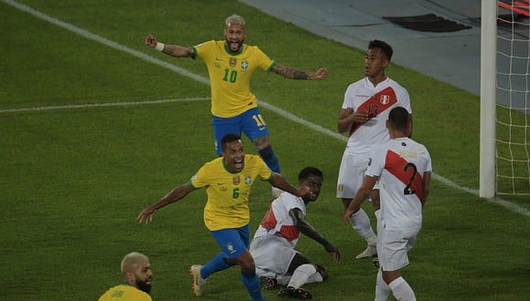 Perú perdió por 4-0 ante Brasil en la segunda fecha del grupo B de la Copa América 2021. | Foto: AFP
