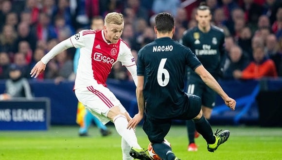 Van de Beek se enfrentó al Real Madrid en la Champions League 2019-20. (Foto: Getty Images)