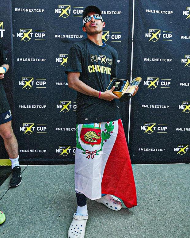 Gabriel Chávez fue campeón de la MLS Next Cup 2023 con New England Revolution  Sub-19. (Foto: Agencias)
