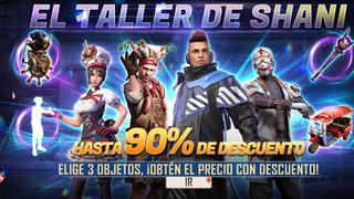 Free Fire: guía para obtener descuentos de hasta el 90% en “El taller de Shani”