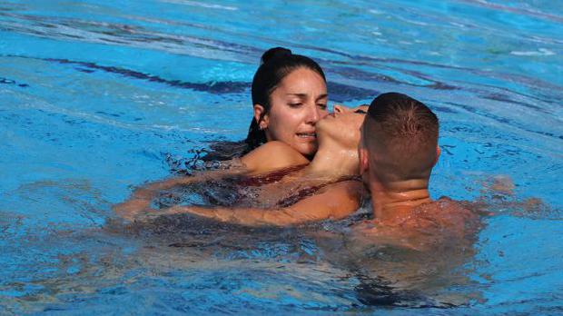 Anita Álvarez, nadadora estadounidense, dio un gran susto en el Mundial. (Foto: AFP)