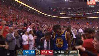 ¡Tremenda baja para los Warriors! Kevin Durant se volvió a lesionar y abandonó la quinta final de la NBA [VIDEO]