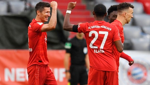 Bayern Munich aplastó 5-2 al Eintracht Frankfurt por la fecha 27 de la Bundesliga. (Foto: AFP)