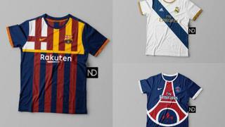 Otra cosa: así se verían las camisetas de estos clubes si se basaran solo en sus escudos [FOTOS]
