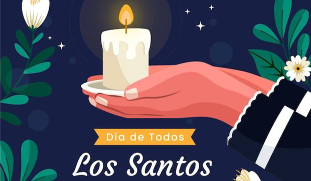 Frases por el Día de Todos los Santos: imágenes y mensajes para dedicar el 1 de noviembre (Foto: Freepik).