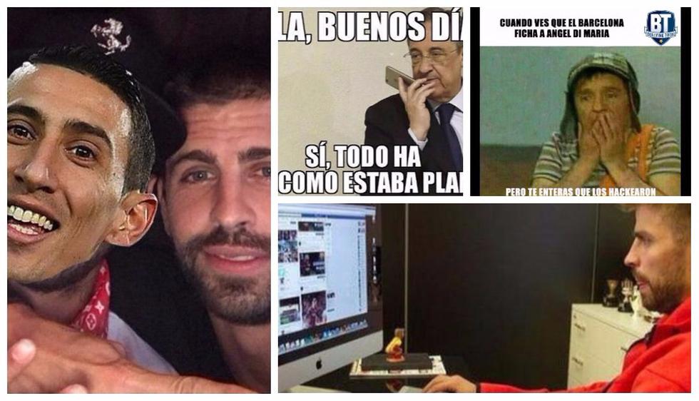 Los mejores memes del 'fichaje' de Di María por el Barcelona. (Difusión)