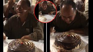 Video viral: Festejos de cumpleaños se estropean al terminar pastel en el suelo: “Ya no va haber torta”