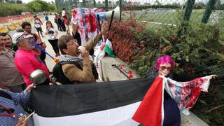 En contra de Argentina: protestan contra del equipo de Sampaoli por partido ante Israel