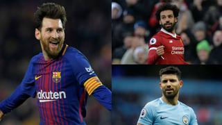 Cuádruple empate arriba: el Top 15 por la Bota de Oro 2018 con Messi, Agüero, Cavani y otros cracks