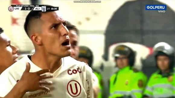 Gol de Valera para el 1-0 de Universitario vs. Alianza Lima. (Video: GOLPERU)