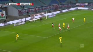 ¡Puso el 2-0! Haaland marcó de cabeza tras combinación espectacular del Borussia ante Leipzig [VIDEO] 