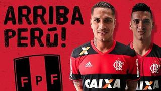 Flamengo se puso la blanquirroja: el mensaje de aliento a Guerrero y Trauco