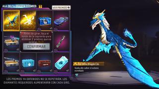 Free Fire: cómo llevarte el Ala Delta Dragón Cósmico con diamantes gratis