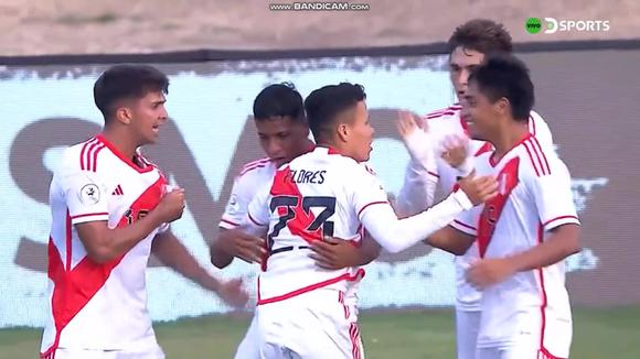 Gol de Flores para el 1-0 de Perú vs. Chile por el Preolímpico. (Video: DSports)