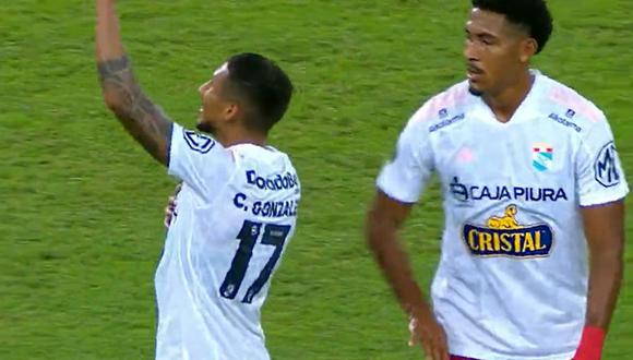 Christofer Gonzales anotó en el Sporting Cristal vs. Flamengo (Captura)