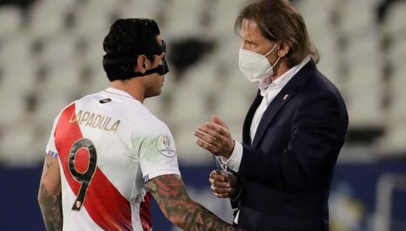 El entrenador de la selección peruana se refirió al momento que vive Gianluca Lapadula. (Foto: EFE)