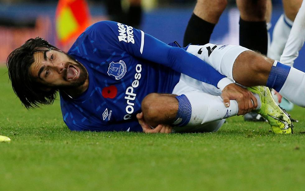 La terrible lesión de André Gomes en el Tottenham vs. Everton. (Reuters)