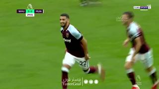 Otro ‘blooper’ del Manchester United: Benrahma y un desvío provocaron el 1-0 a favor de West Ham [VIDEO]