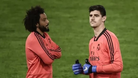 Thibaut Courtois y Marcelo no jugarán la vuelta de la Champions League con el Real Madrid por estar lesionados. (Foto: Agencias)