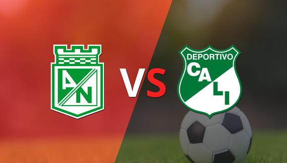 Termina el primer tiempo con una victoria para Deportivo Cali vs At. Nacional por 2-1