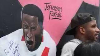 Jefferson Farfán: hinchas le rindieron homenaje con mural en el Callao