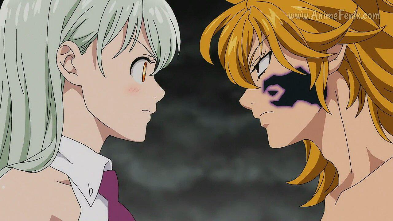 Elizabeth y Derieri conversan, pero de nada sirve (Foto: Studio Deen)