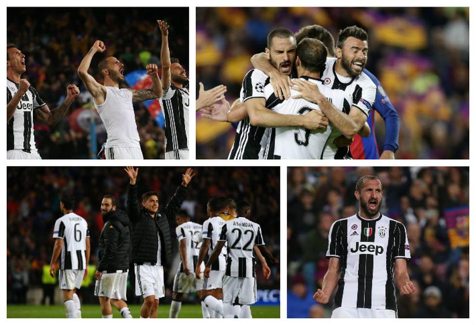 Las mejores fotos de la celebración de la Juventus tras clasificar a semifinales.