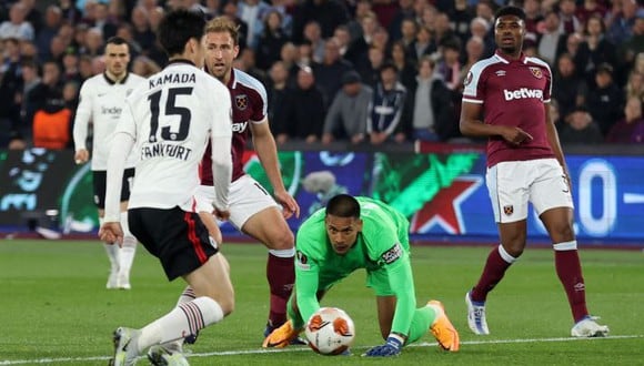 Eintracht Frankfurt derrotó 2-1 al West Ham por las semifinales de la Europa League. (Foto: Getty Images)