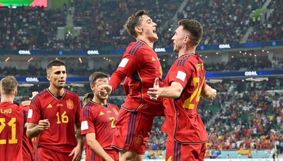 Gran victoria. España derrotó por 7 - 0 a la selección de Costa Rica durante su debut en el Mundial Qatar 2022 (Foto: AFP)