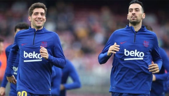 Sergi Roberto y Sergio Busquets son piezas elementales en el esquema actual de Ronald Koeman en el FC Barcelona. (Foto: Getty)