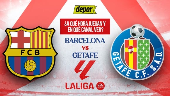 Barcelona vs Getafe se enfrentan por LaLiga de España. (Diseño: Depor)