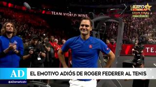 Roger Federer se despide entre lágrimas del tenis
