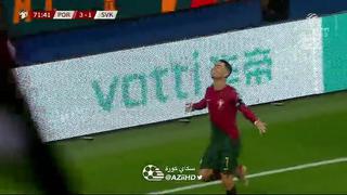 ¡Marcó un doblete! Gol de Cristiano Ronaldo para el 3-1 de Portugal vs. Eslovaquia