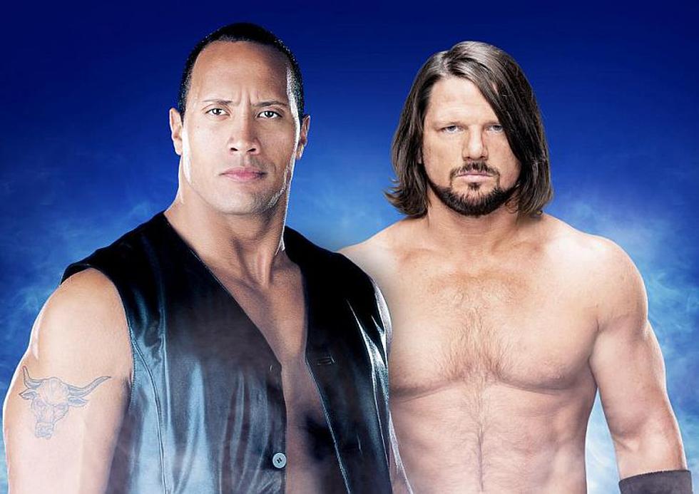 The Rock vs. AJ Styles. (WWE)