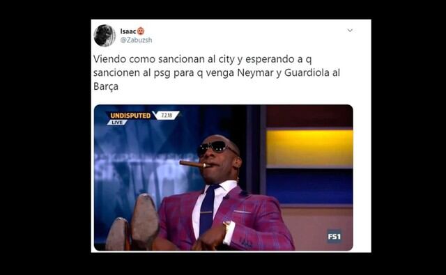 Los memes más virales sobre la sanción de la UEFA al City