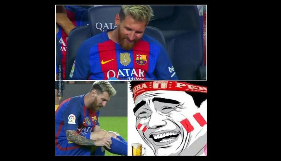 Los memes no perdonaron a Lionel Messi y la lesión que le impedirá enfrentar a ka Selección Peruana. (Internet)