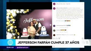 Jefferson Farfán festejó sus 37 años junto a su familia