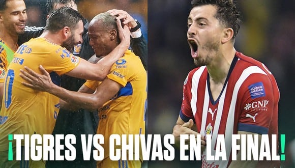 Conoce la fecha, horarios y canal TV del encuentro entre Tigres vs. Chivas. (Foto: @FOXDeportes).