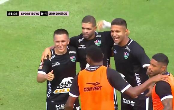 Así fue el gol de Antonio Romero para Unión Comercio ante Sport Boys (Fuente: prensa SBA)