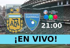Telefe transmitió el partido Argentina 4-1 Guetemala por un amistoso (14/06/2024)