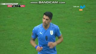 Descontó el ‘Pistolero’: Luis Suárez anotó golazo de tiro libre para el 3-1 del Brasil vs. Uruguay [VIDEO]