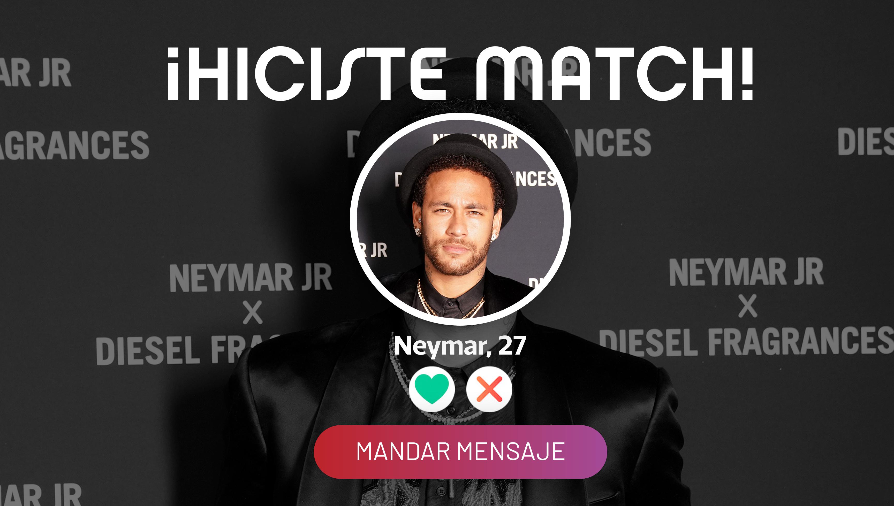 Tinder de Neymar. (Diseño: Depor)