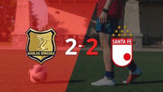 Águilas Doradas Rionegro empató con Santa Fe y Marco Pérez anotó dos goles 