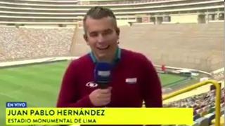 ¡Qué tal blooper! Periodista colombiano cometió tremendo error al confundir a Universitario de Deportes [VIDEO]